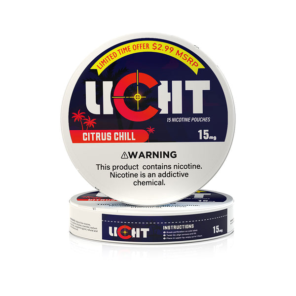 LICHT Citrus Chill Flavor 15mg 15 Pouches